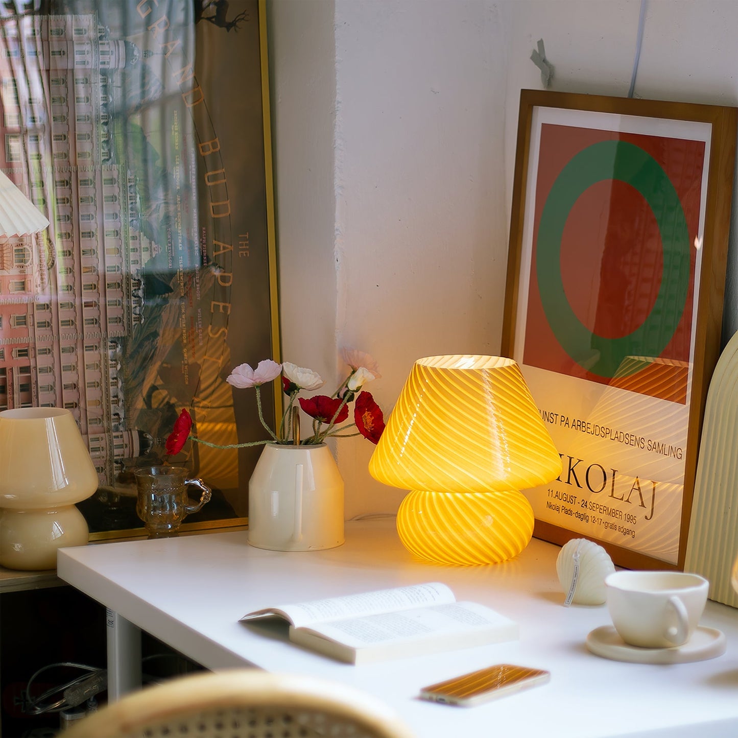 Ansel – Lampe de table en verre