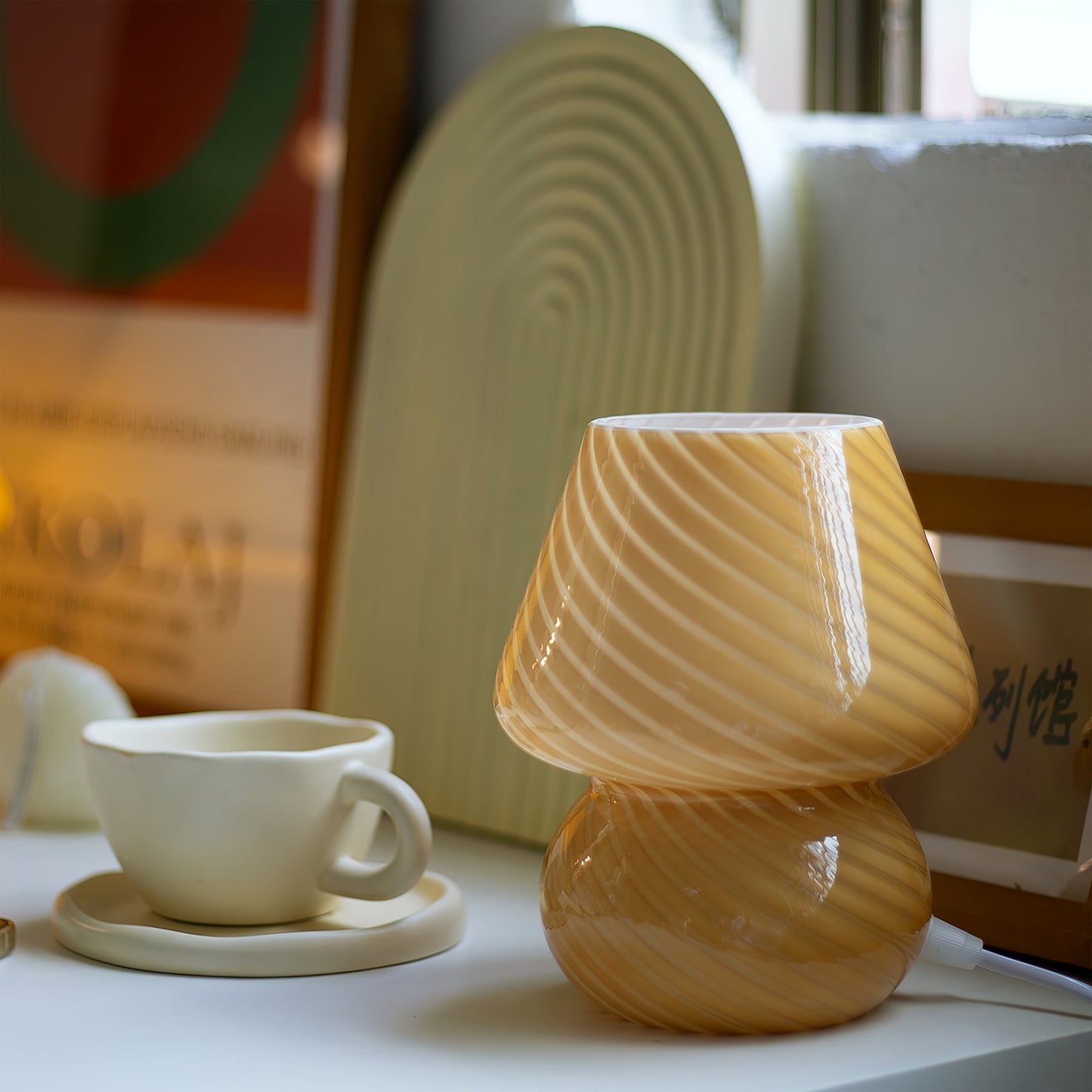 Ansel – Lampe de table en verre