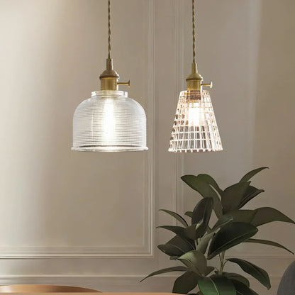 Lisobel – Lampe suspendue en verre américain