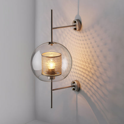 Valerio – Applique Murale Boule en Verre Rétro