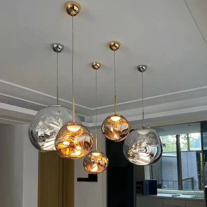 Aurelia – Suspension en Verre Nordique Postmoderne