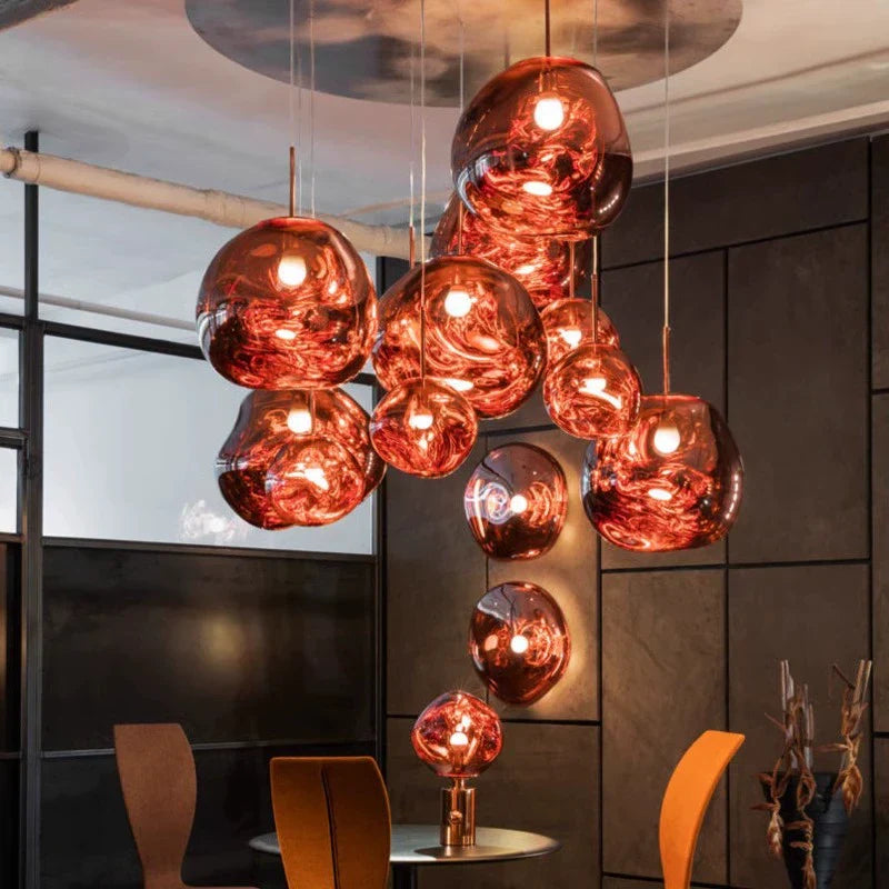 Aurelia – Suspension en Verre Nordique Postmoderne