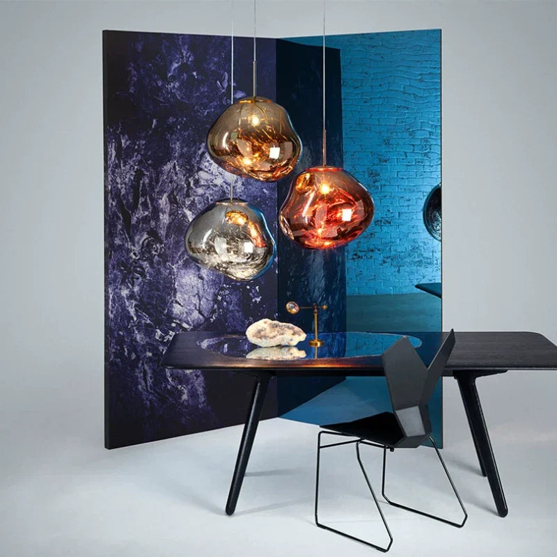 Aurelia – Suspension en Verre Nordique Postmoderne