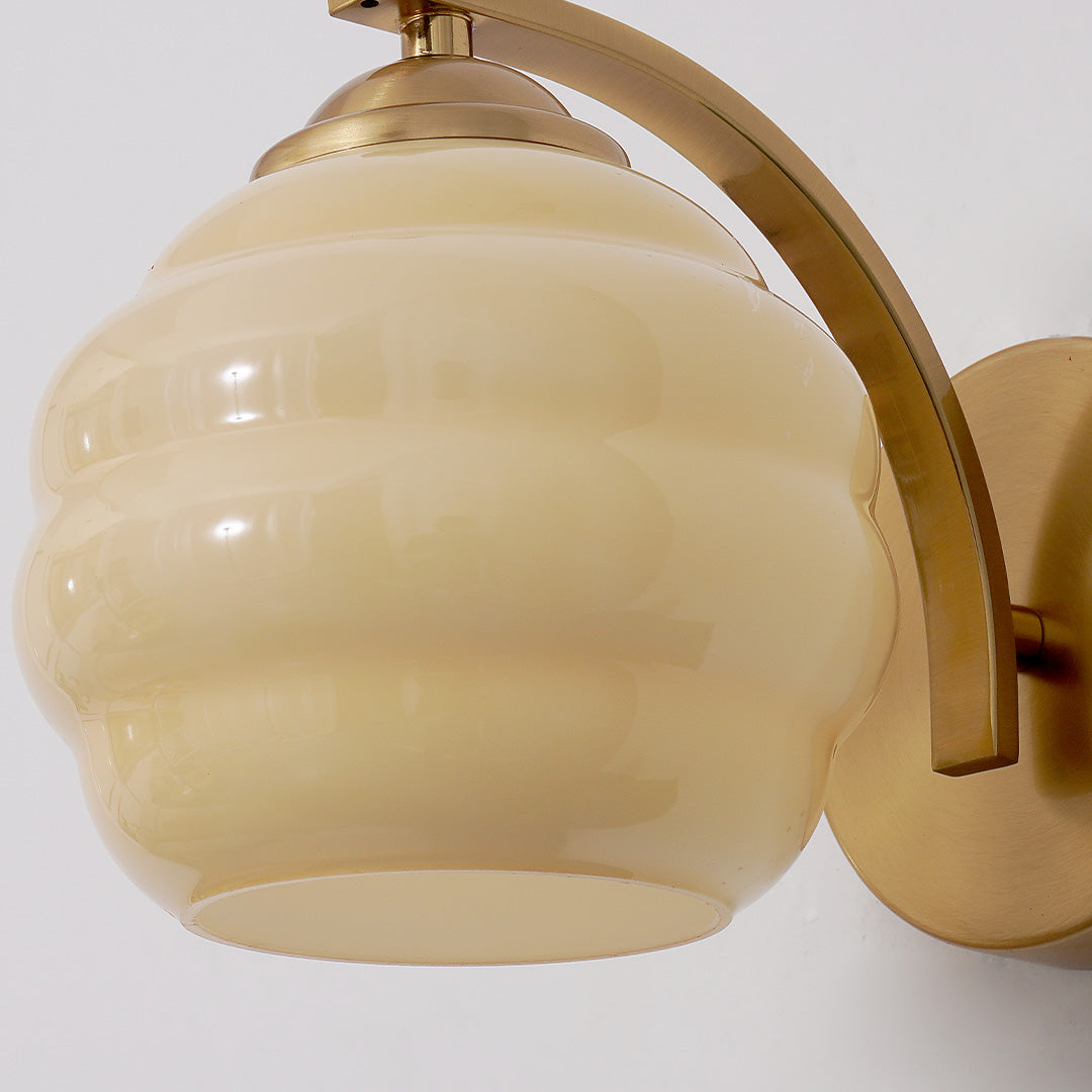 Prague – Applique murale en verre rétro style Europe centrale