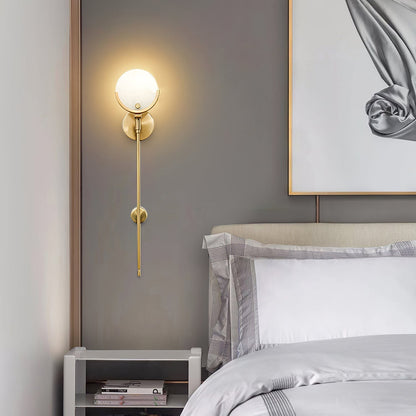 Kristy – Applique en laiton avec albâtre