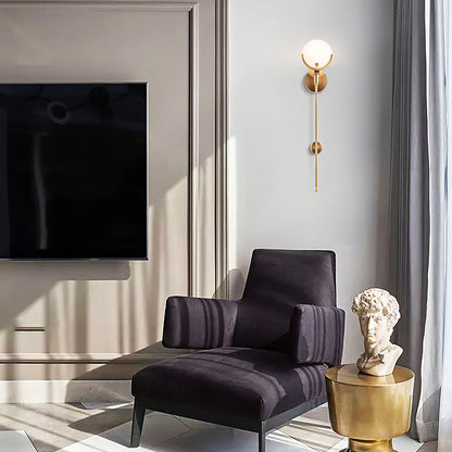 Kristy – Applique en laiton avec albâtre