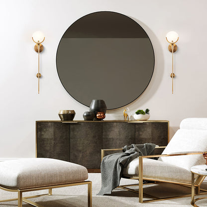 Kristy – Applique en laiton avec albâtre