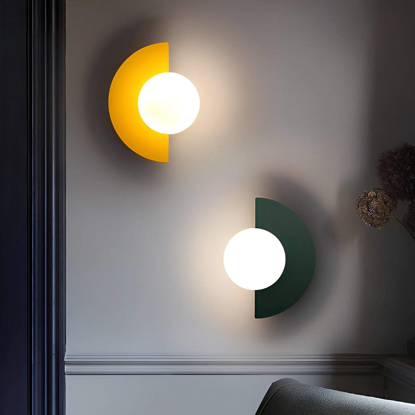 Lia – Lampe murale colorée pour murs d'accent
