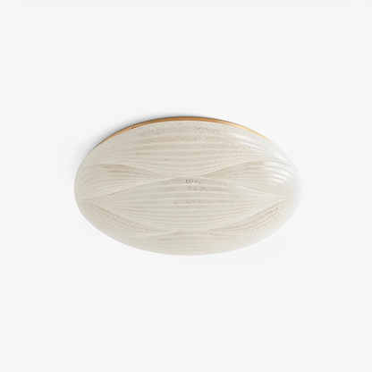 Celina – Plafonnier Rond Style Cream avec Accent Cuivre