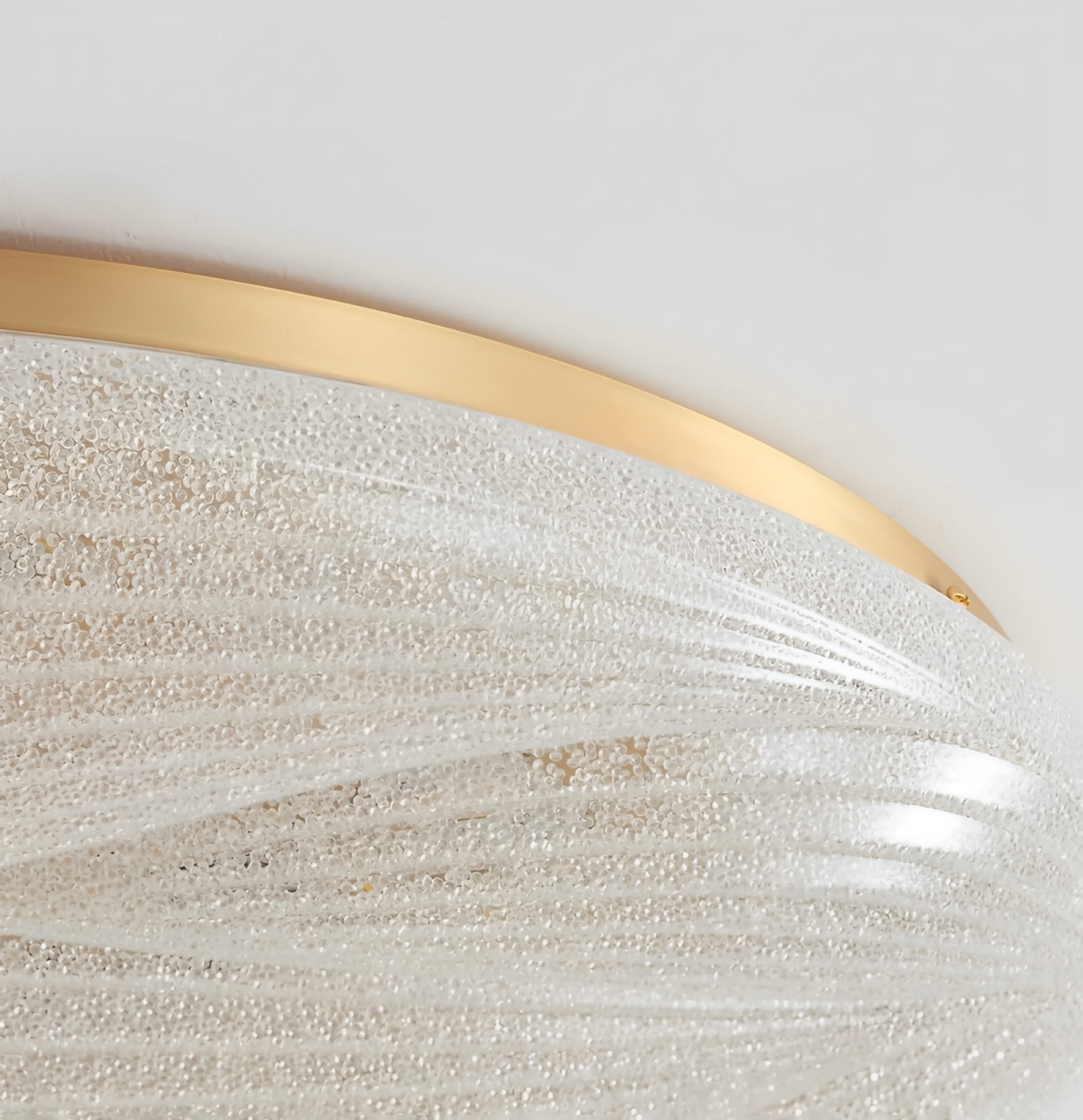 Celina – Plafonnier Rond Style Cream avec Accent Cuivre