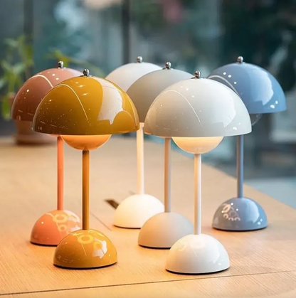 lampe champignon tactile multicolore