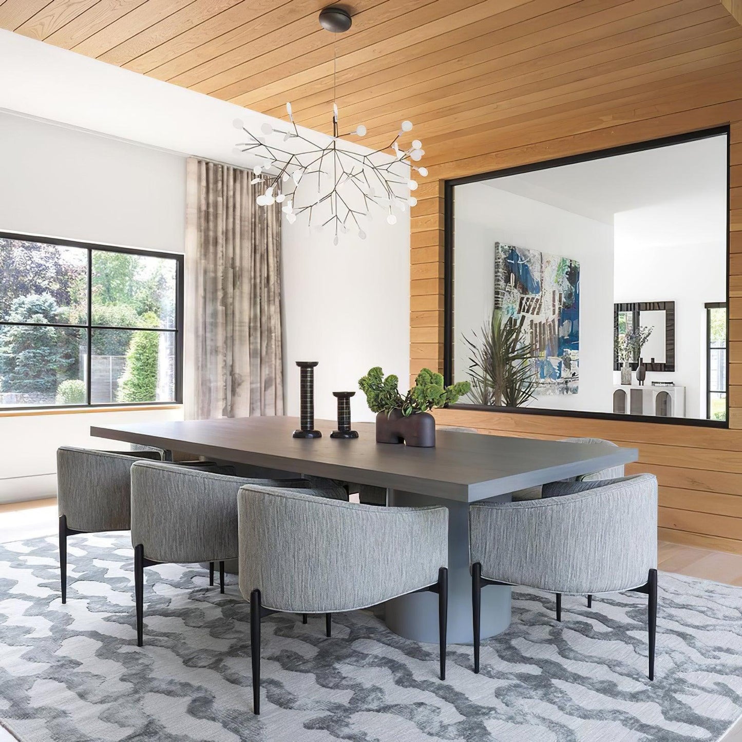 Yuki – Lustre Créatif Branche de Feuilles