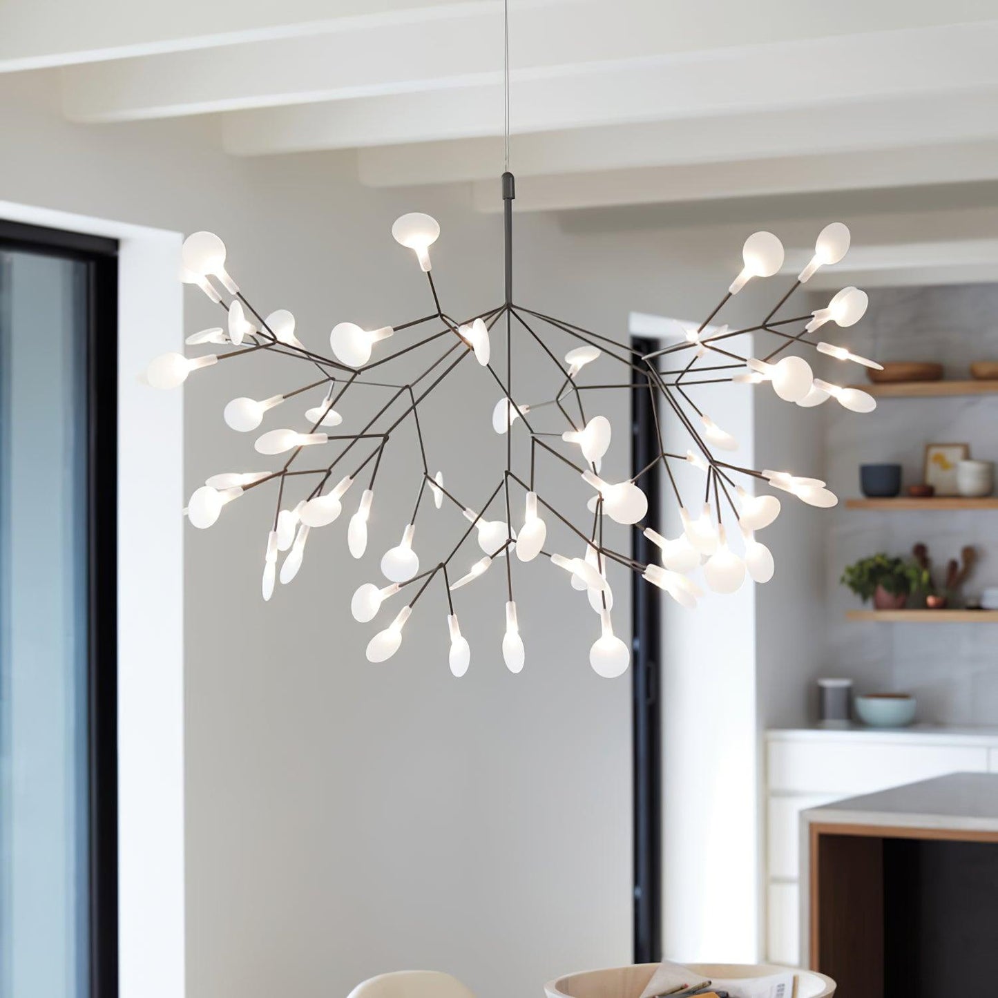 Yuki – Lustre Créatif Branche de Feuilles