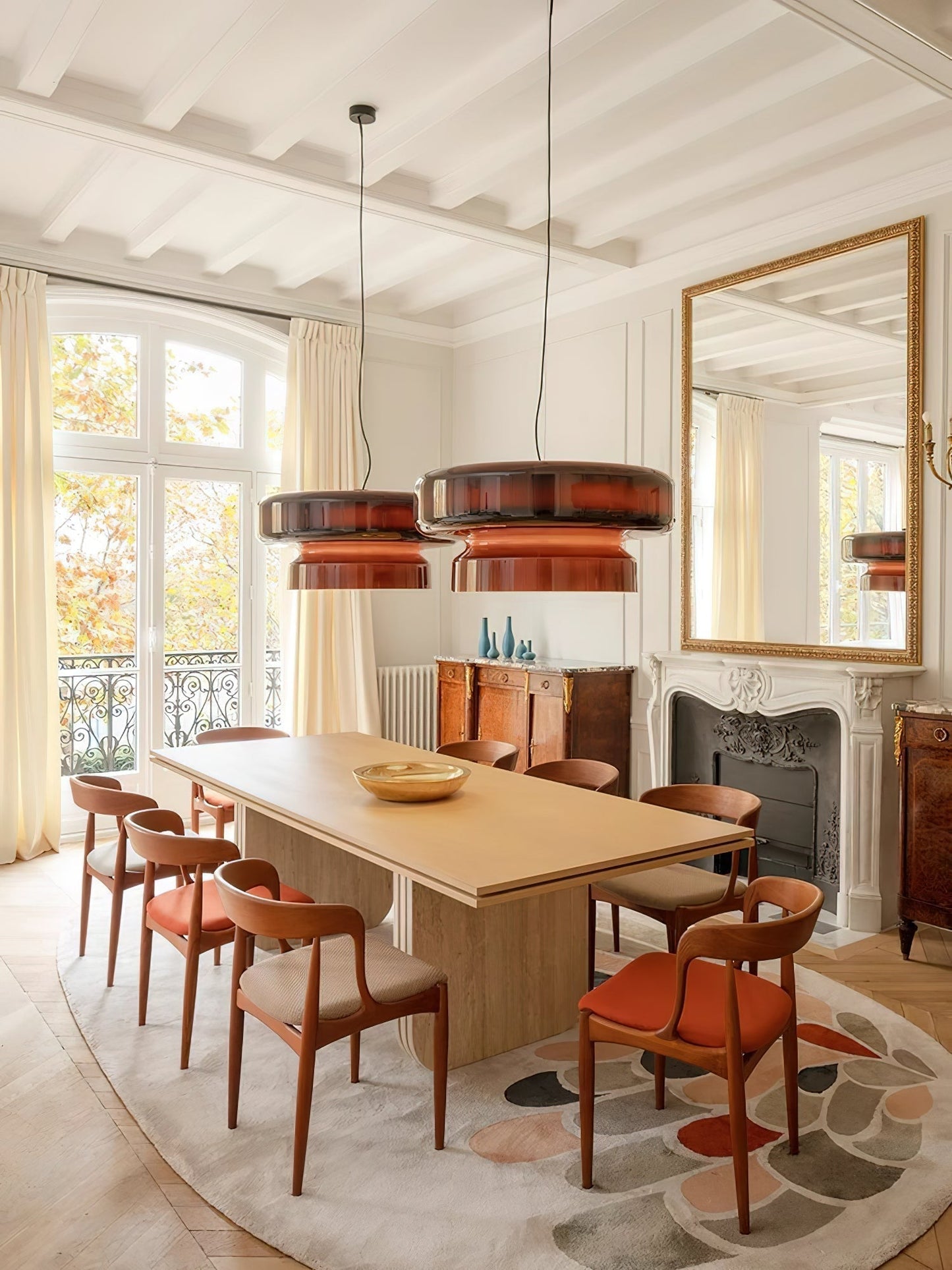 Mirella – Suspension en verre style bohème