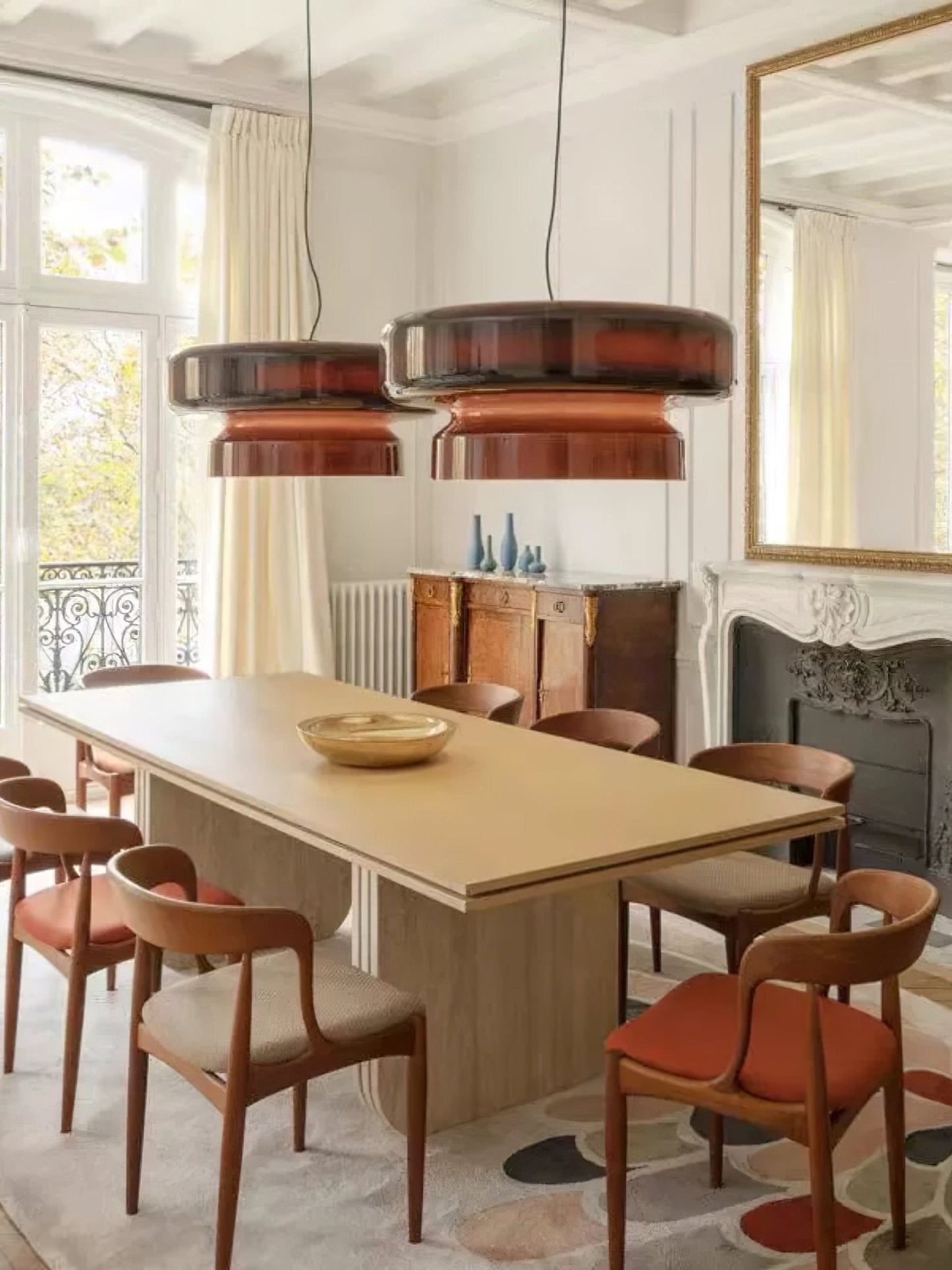 Mirella – Suspension en verre style bohème