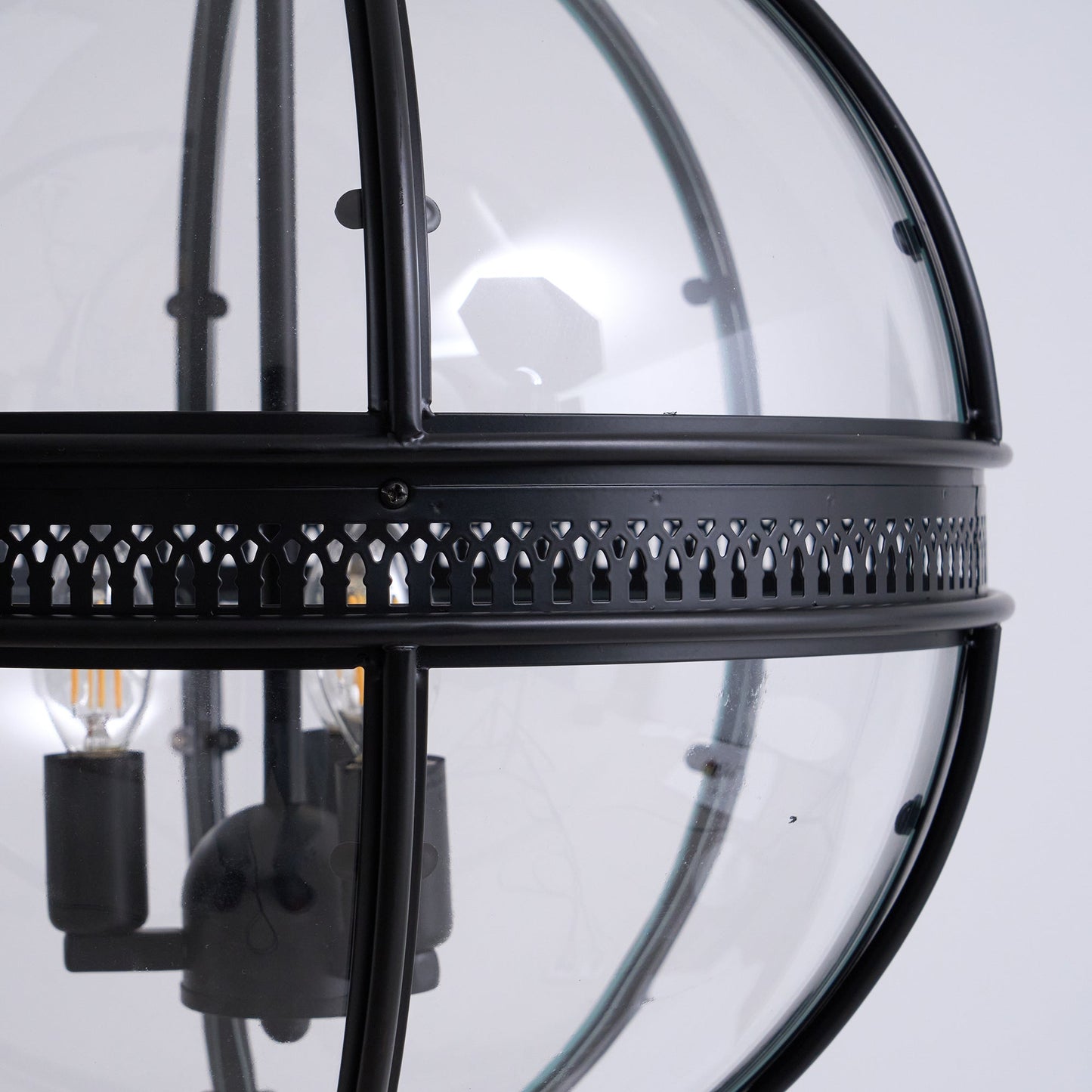 Gideon – Lustre en Verre Rond Retro