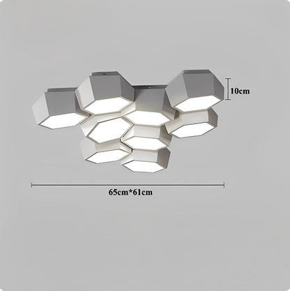 Nayra – Lampe de plafond LED géométrique