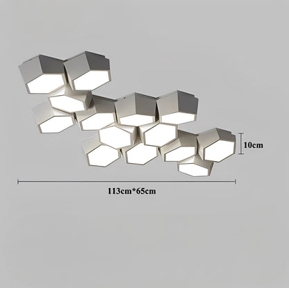 Nayra – Lampe de plafond LED géométrique