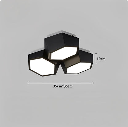 Nayra – Lampe de plafond LED géométrique