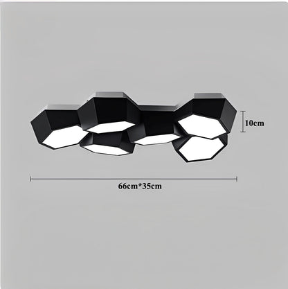 Nayra – Lampe de plafond LED géométrique