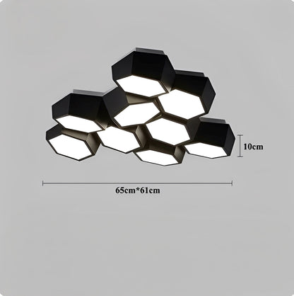 Nayra – Lampe de plafond LED géométrique