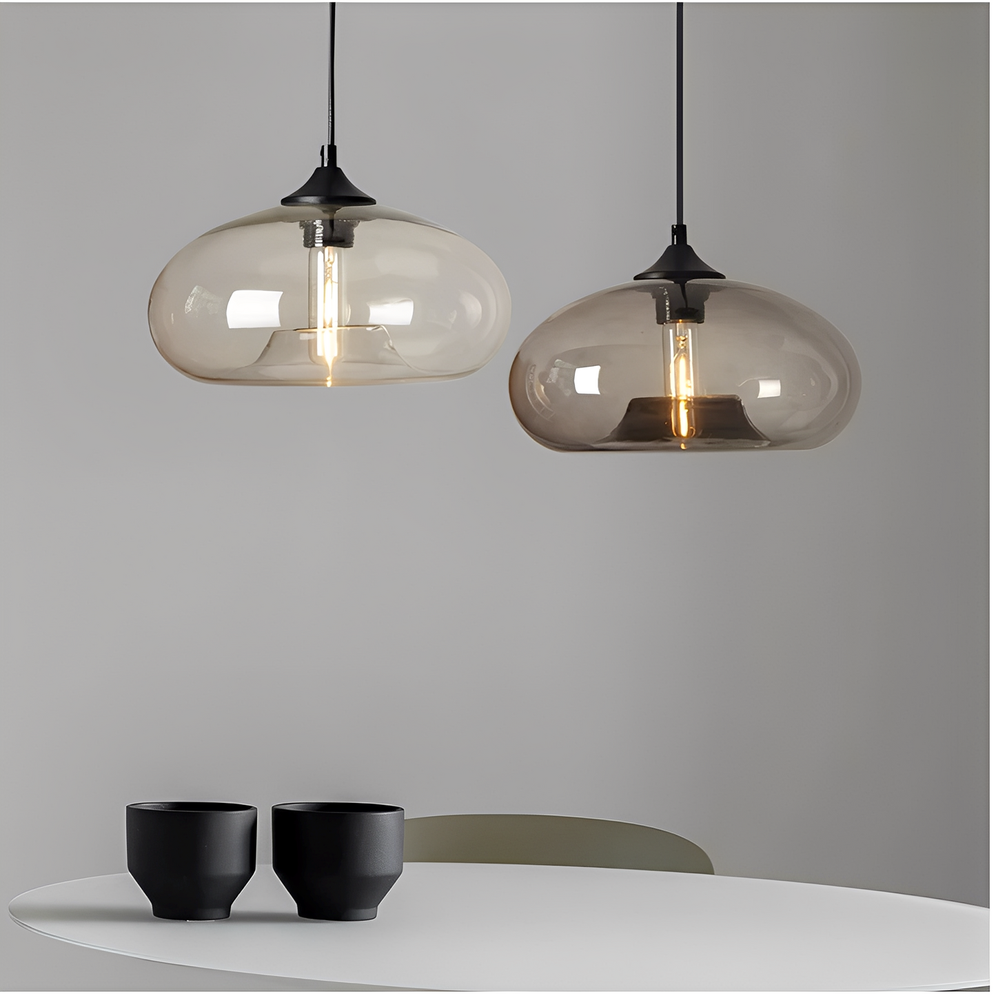 Elias – Lampe Pendante en Verre Nordique Style Loft