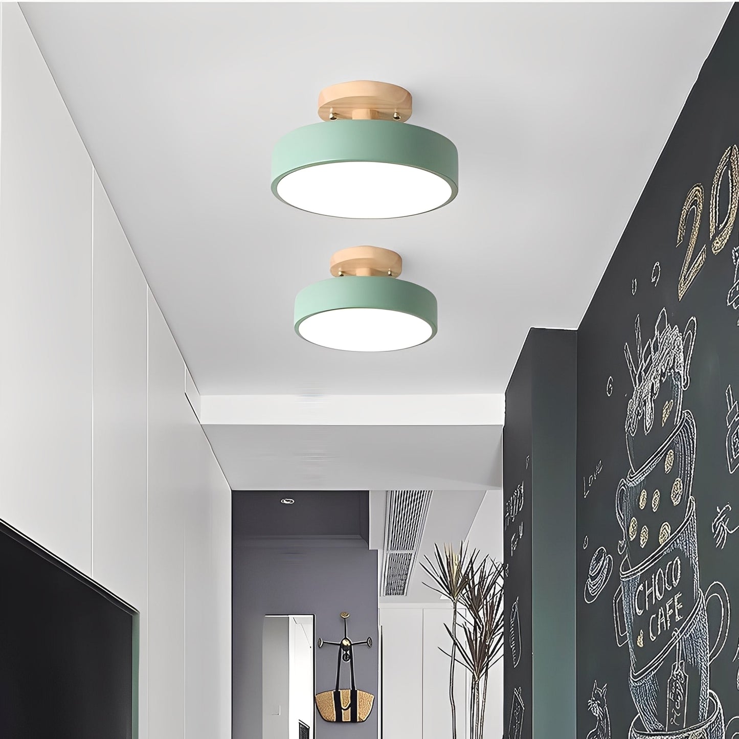 Akagi – Plafonnier Minimaliste Nordic Couloir