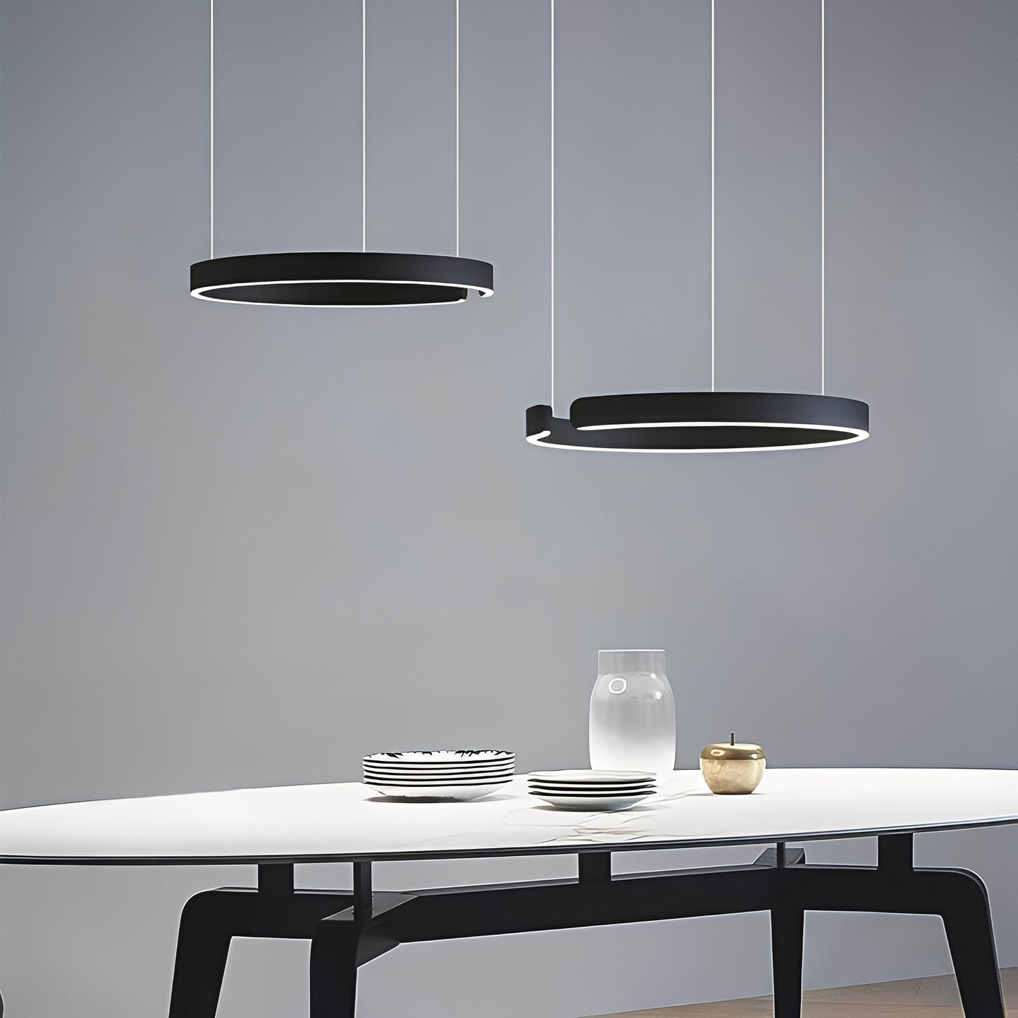 Astrid – Plafonnier en acier inoxydable or nordique