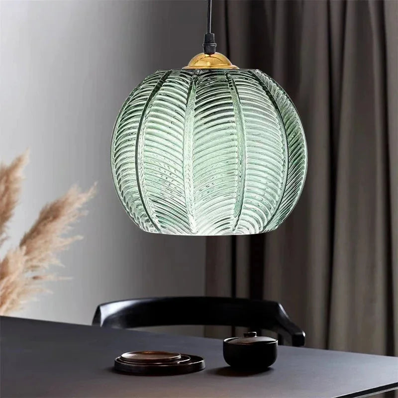 Kohana – Lampe en verre à feuille vintage