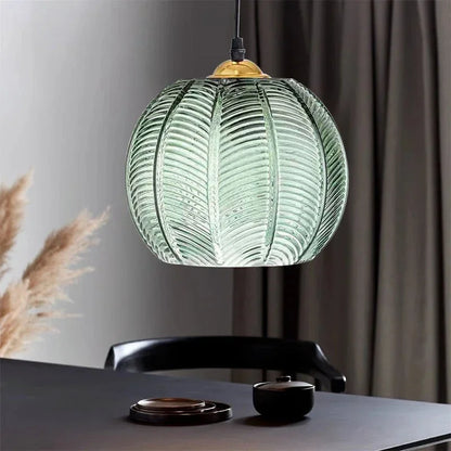 Kohana – Lampe en verre à feuille vintage