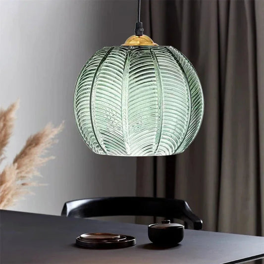 Kohana – Lampe en verre à feuille vintage