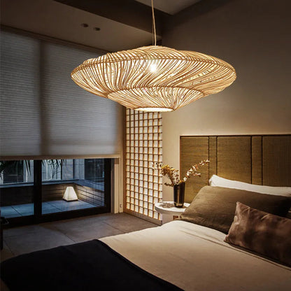 Rotana – Lampe suspendue vintage en rattan