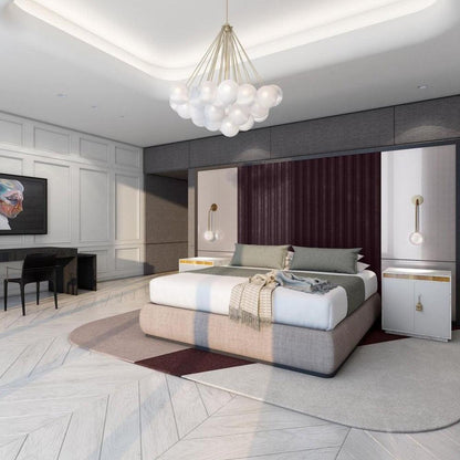 Jaya – Élégante Suspension en Verre Bulle