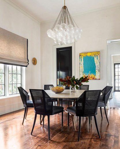 Jaya – Élégante Suspension en Verre Bulle