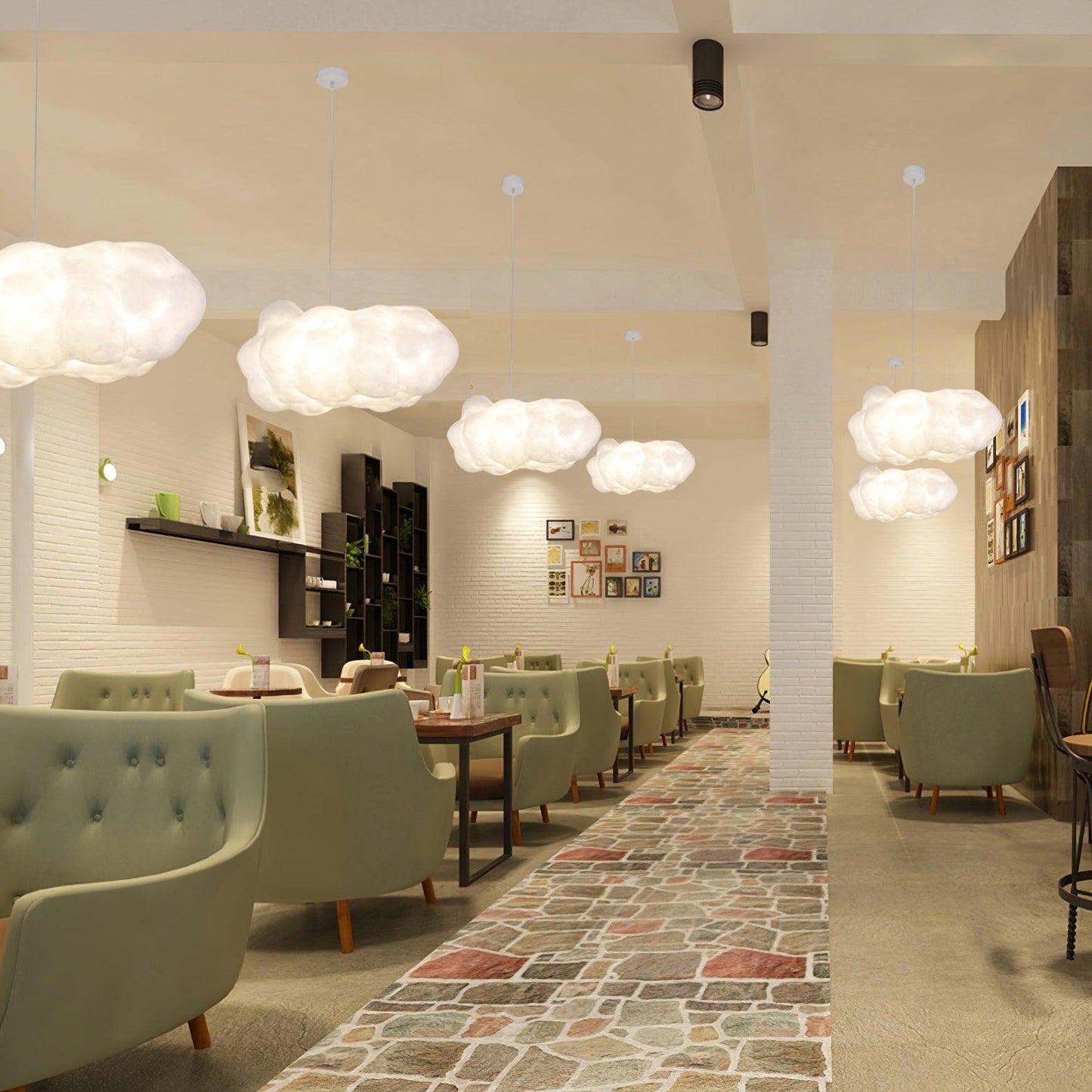 Thora – Lampe suspendue en forme de nuage