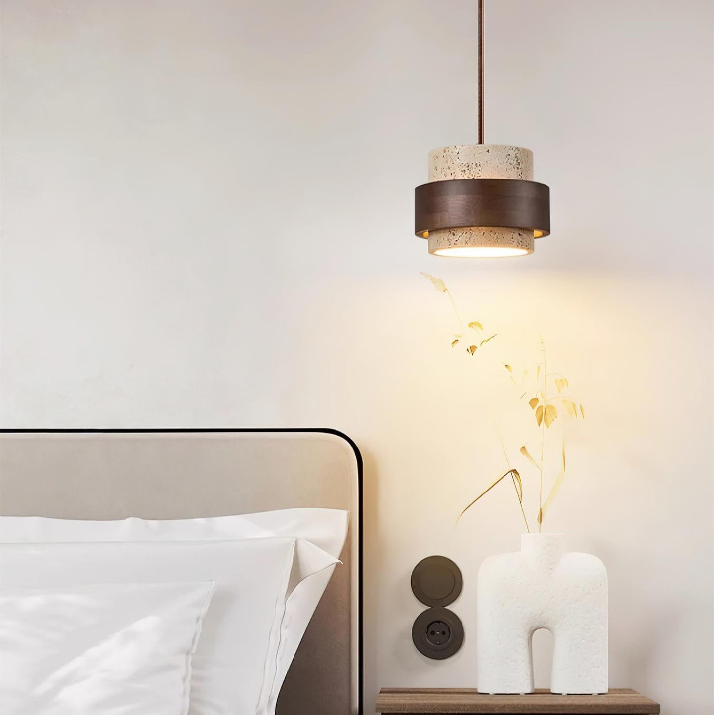 Terra – Lampe de Plafond Crème Style Rétro