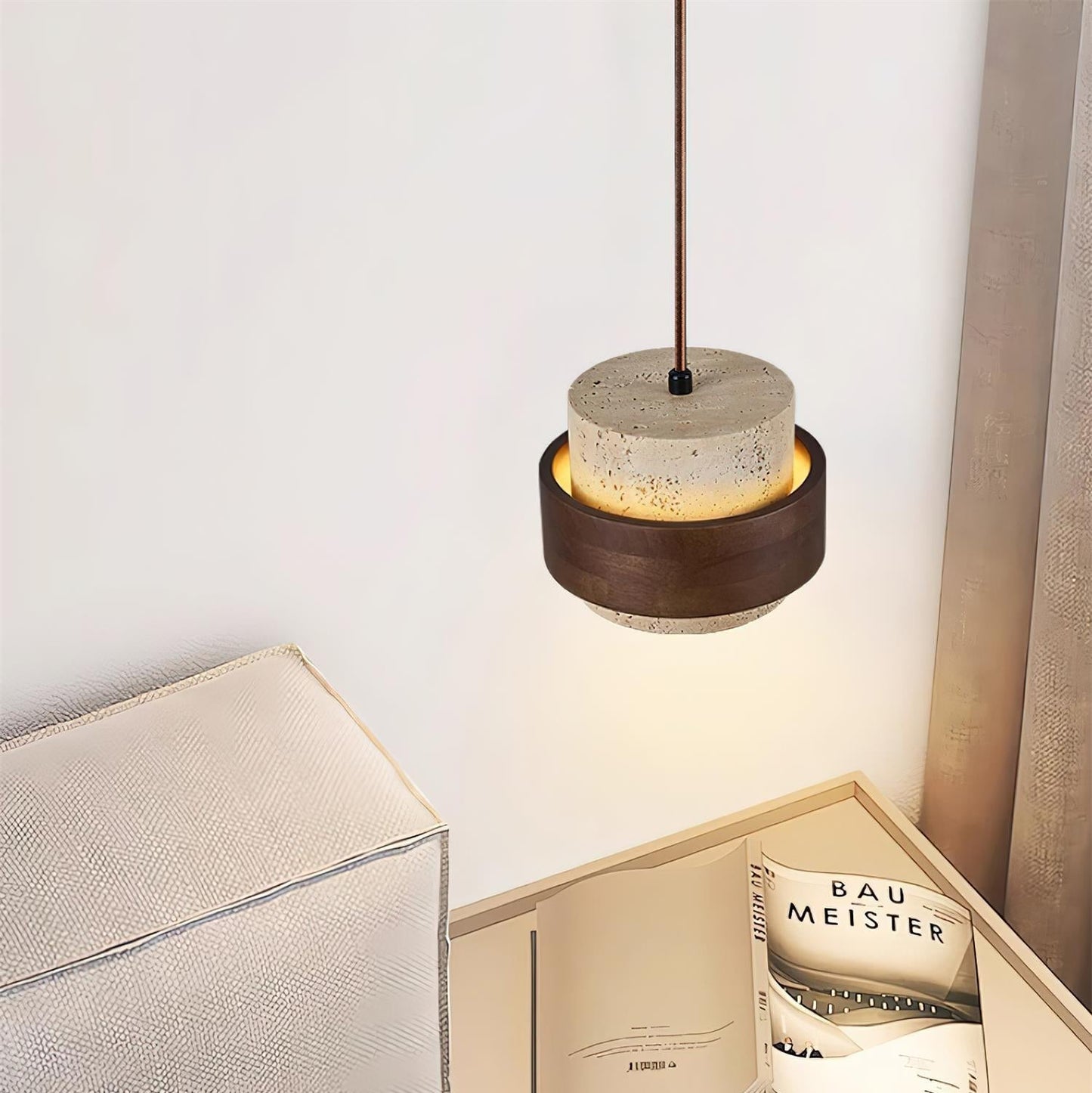Terra – Lampe de Plafond Crème Style Rétro
