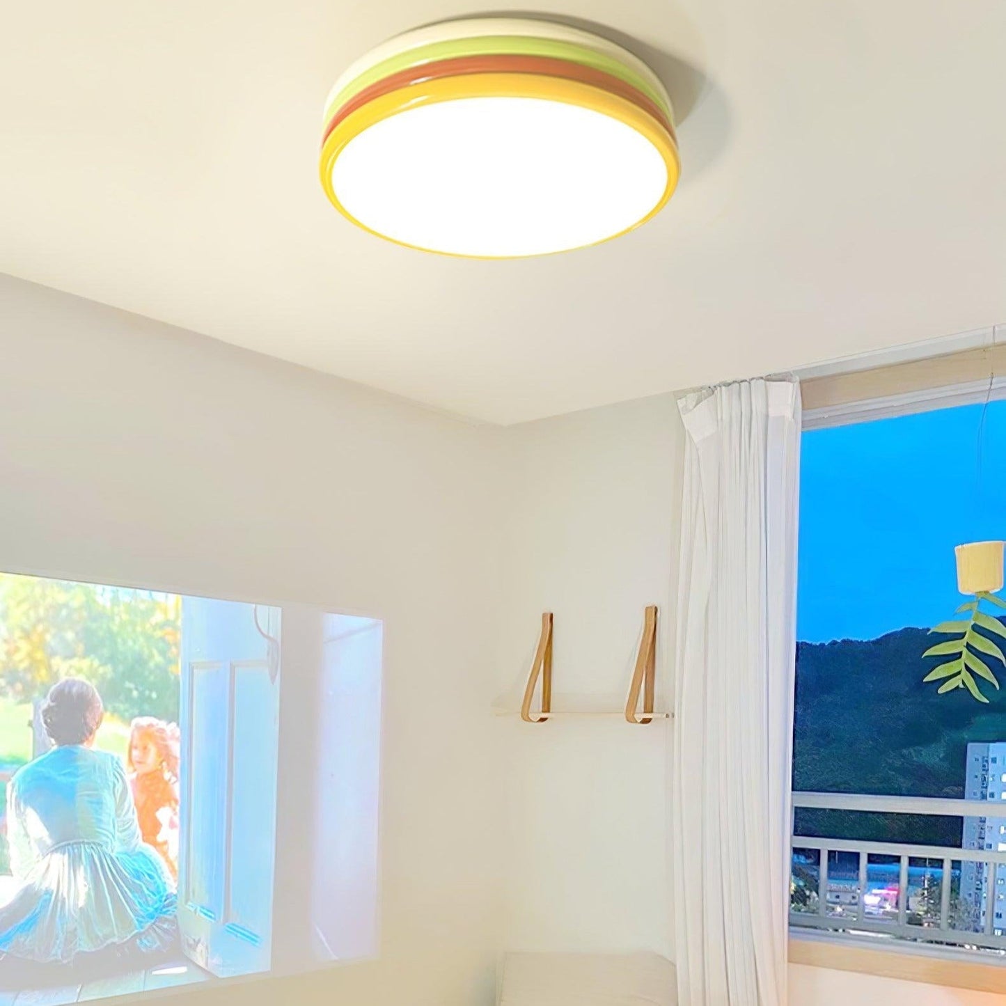 Akira – Lampe de plafond colorée dans le style nordique