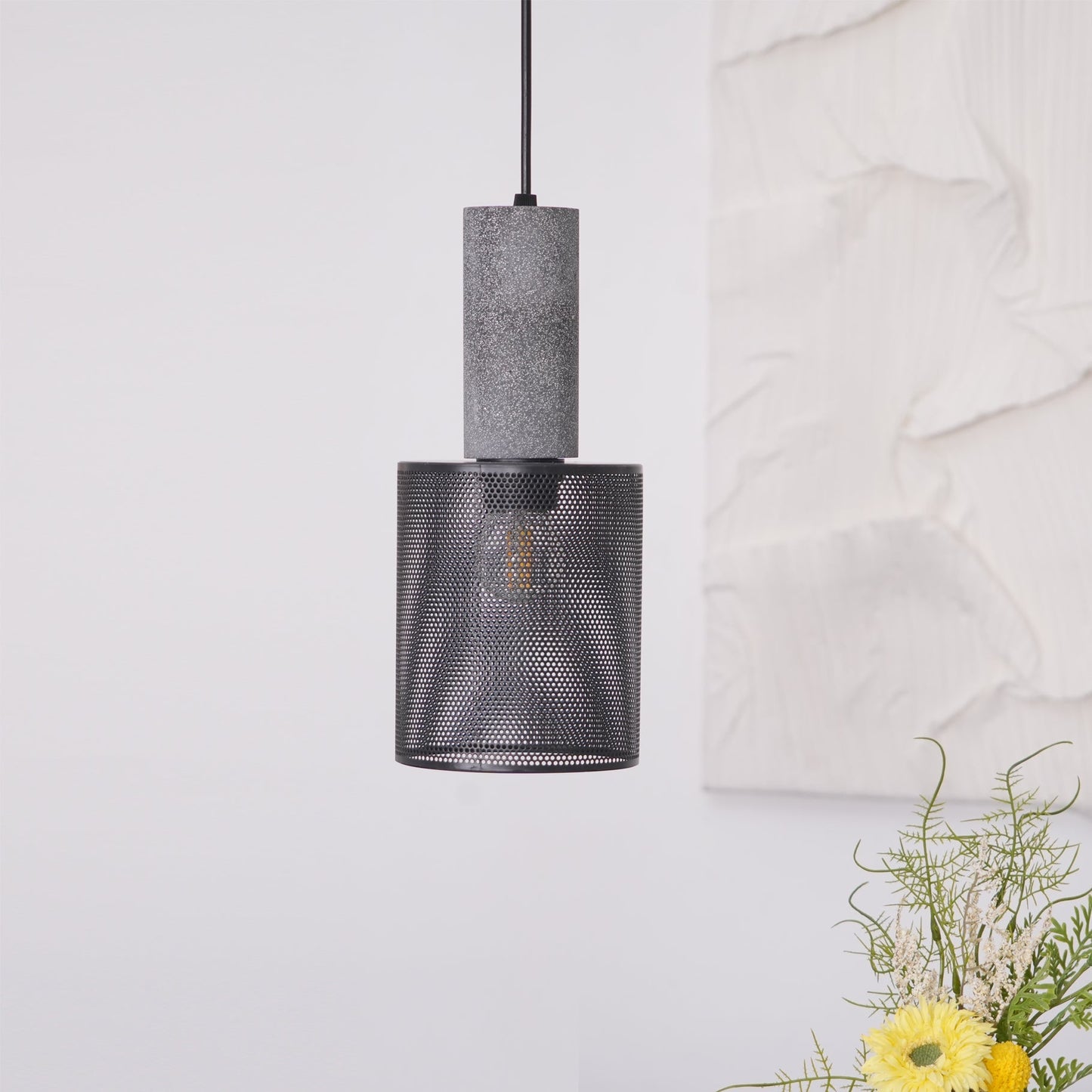 Owen – Lampe Pendante en Béton Industriel