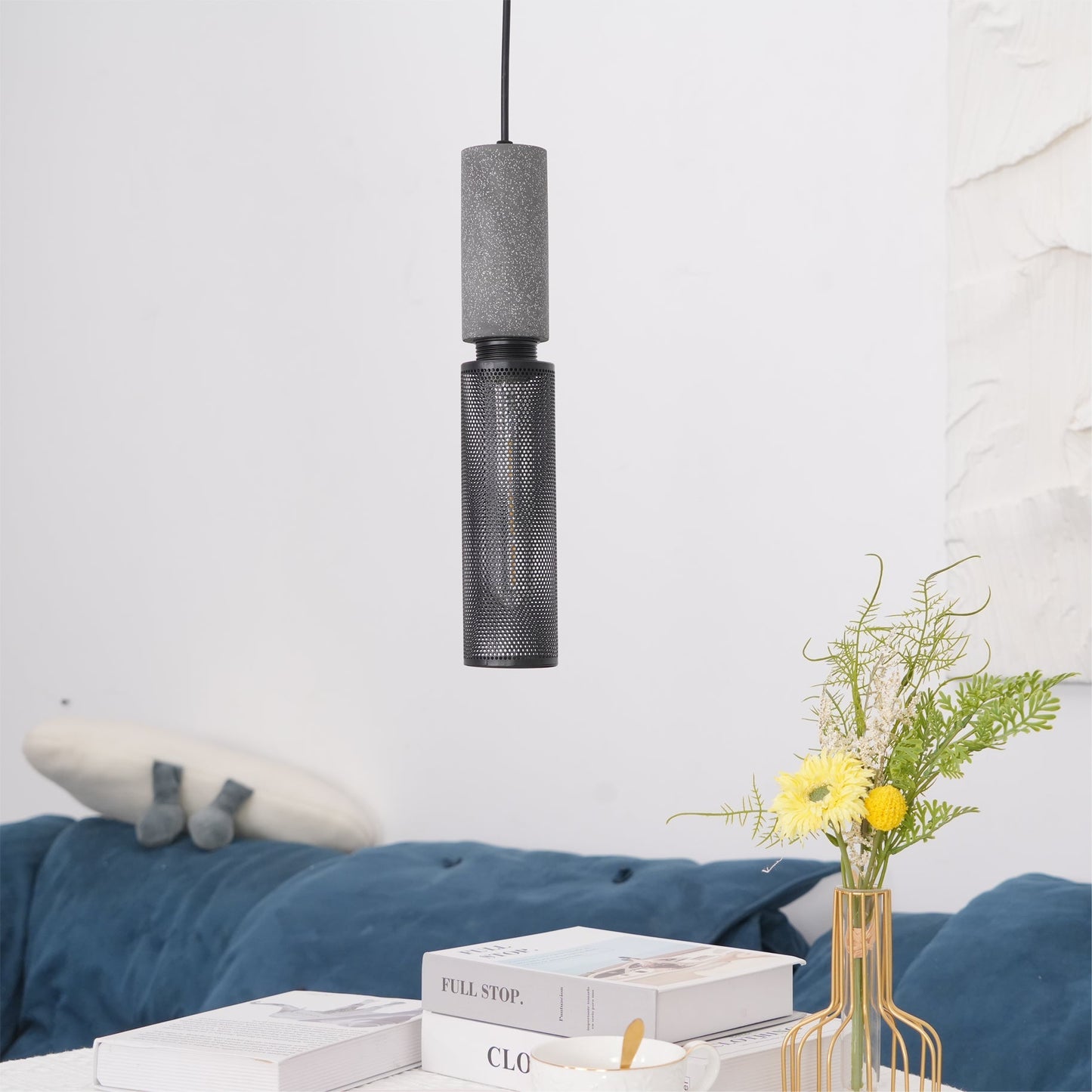 Owen – Lampe Pendante en Béton Industriel