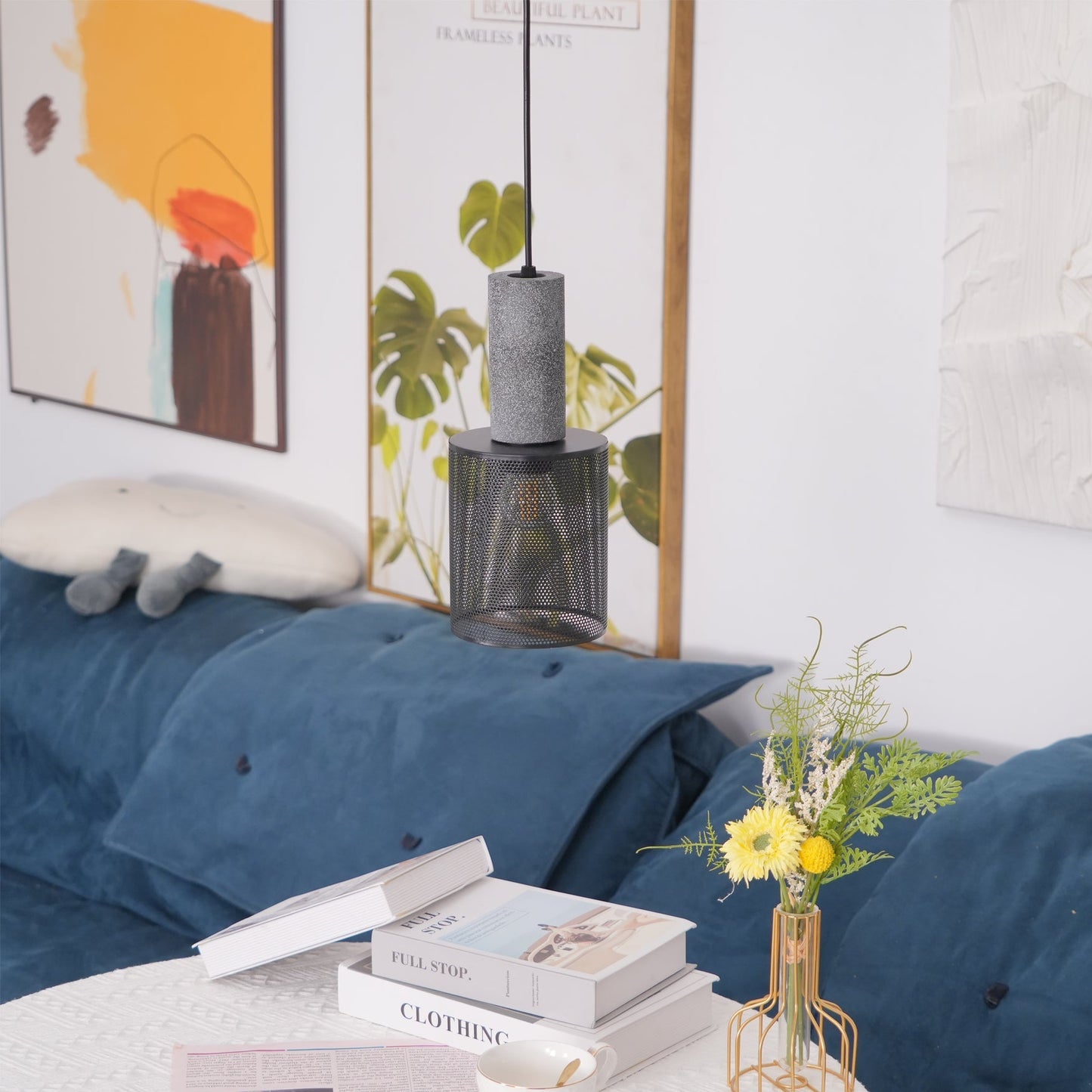 Owen – Lampe Pendante en Béton Industriel