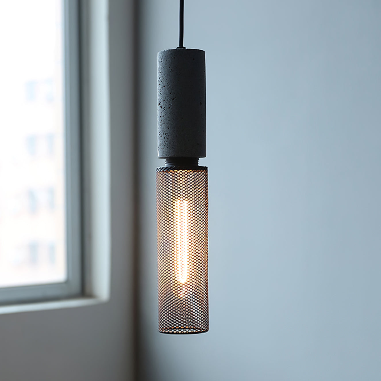 Owen – Lampe Pendante en Béton Industriel