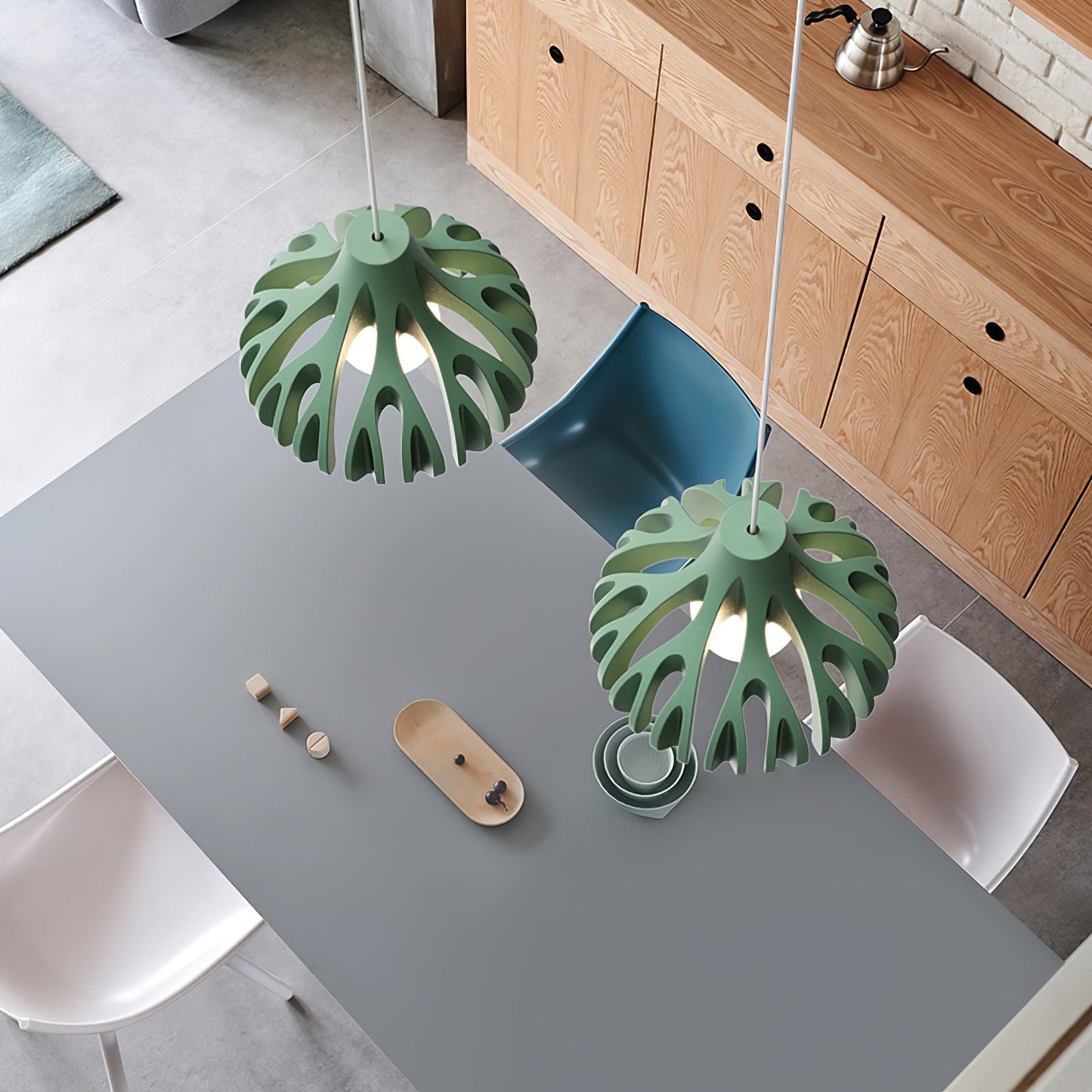 Coral – Suspension en résine