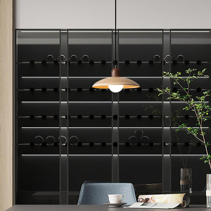 Ylva – Lampe suspendue en finition noyer