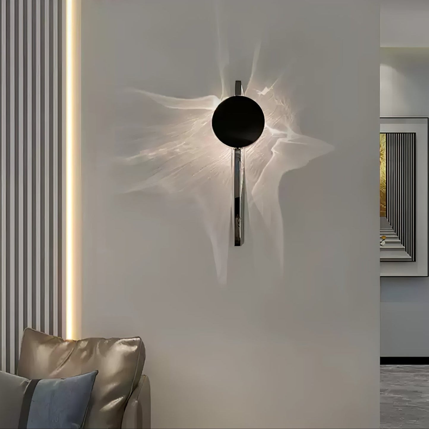 Domesi – Lampe murale avec projection de lumière