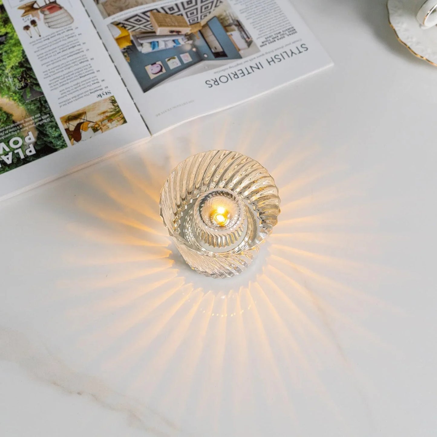 Sakura – Lampe de Table en Cristal-Diamant