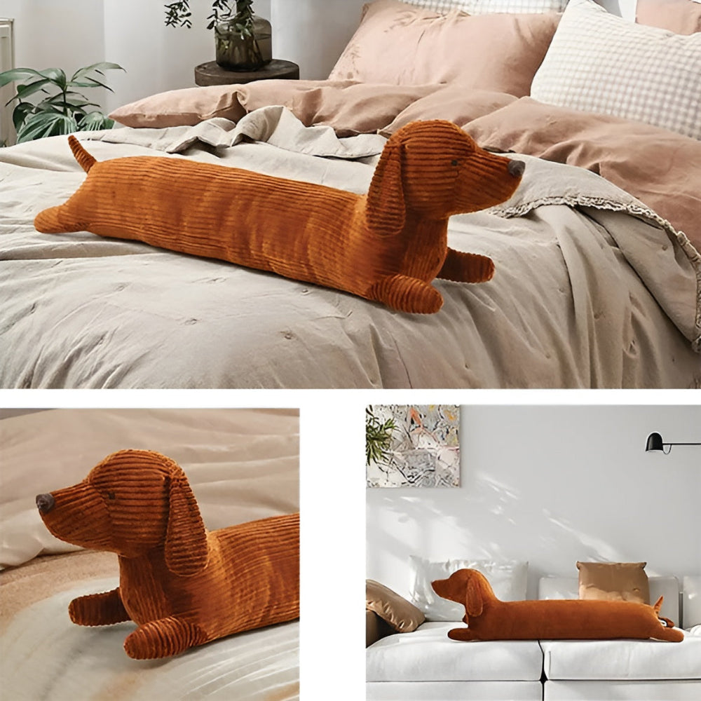 Milu – Adorable Coussin en Peluche Teckel