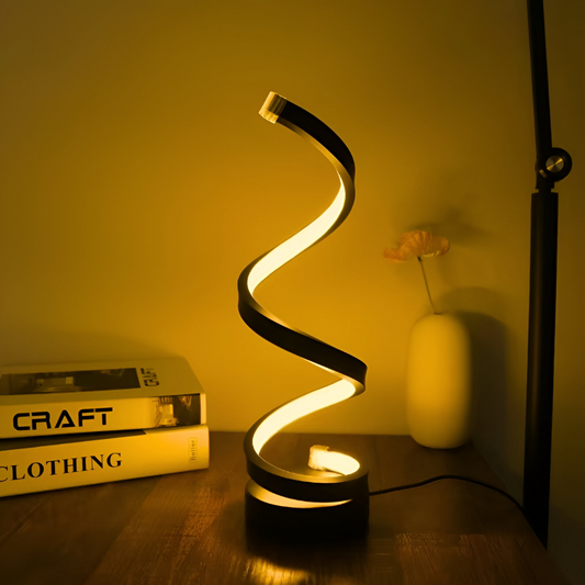 Airin – Lampe de table LED design en spirale