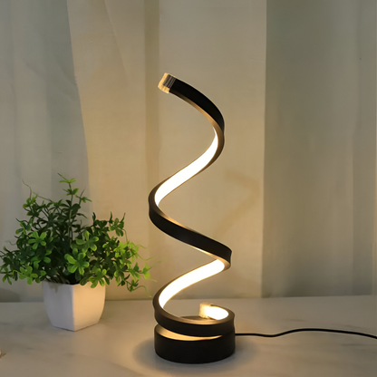 Airin – Lampe de table LED design en spirale