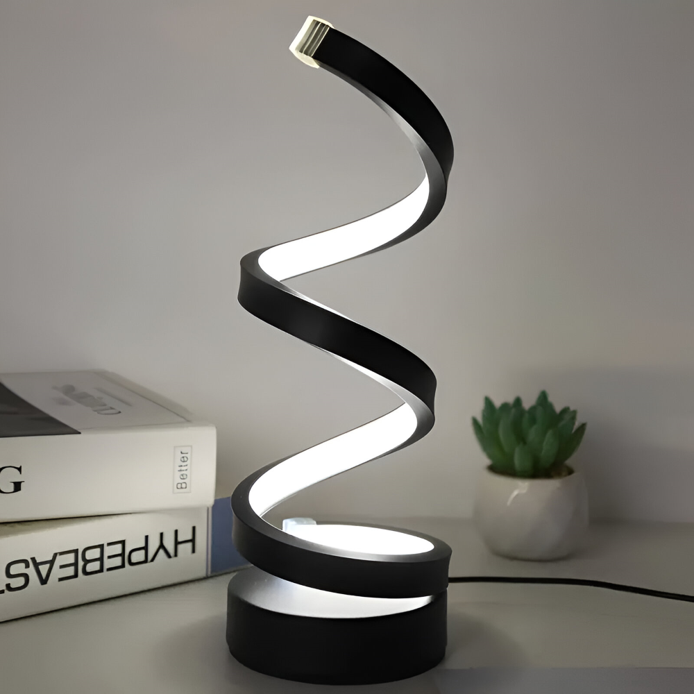 Airin – Lampe de table LED design en spirale